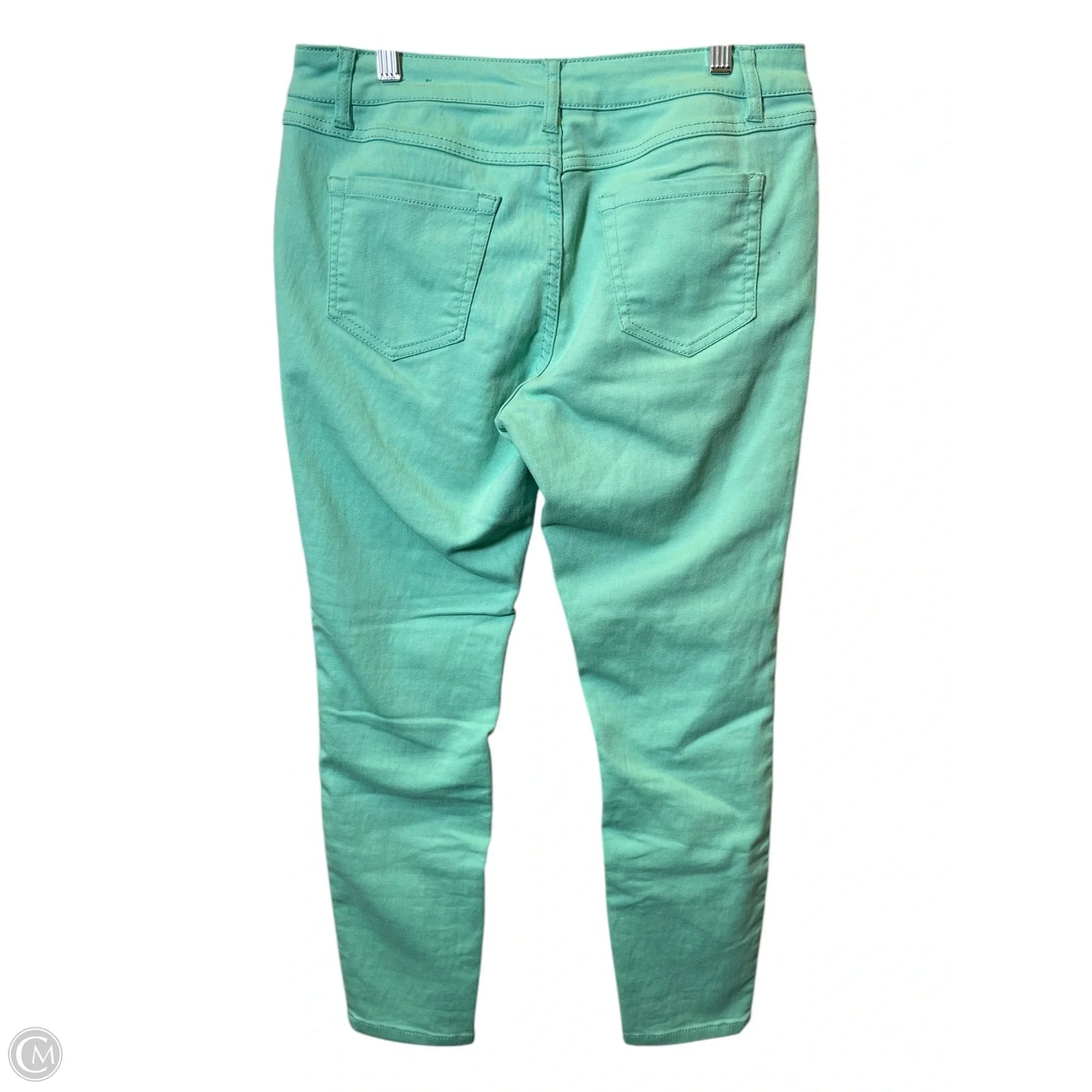 Jeans Skinny By D Jeans In Aqua, Size: 12
