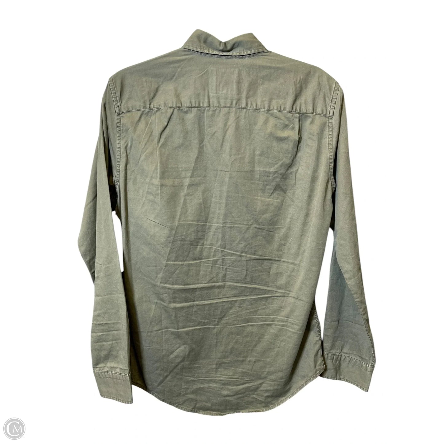 Blouse Long Sleeve By American Eagle In Green, Size: Xs