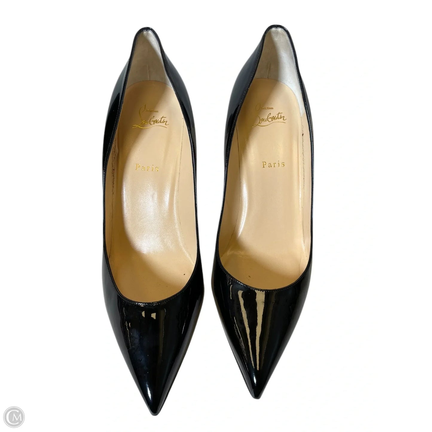 Shoes Luxury Designer By Christian Louboutin In Black, Size: 43