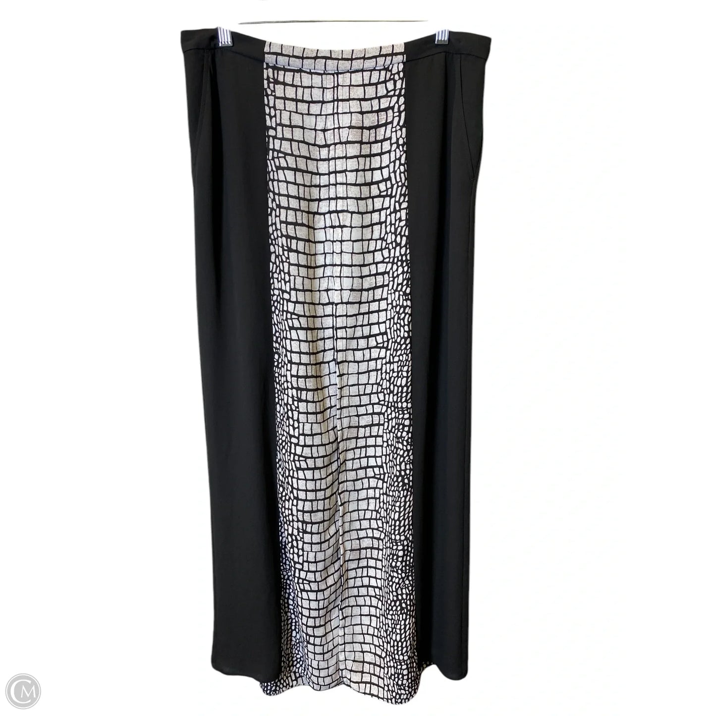 Skirt Maxi By Bcbg In Black & Grey, Size: M