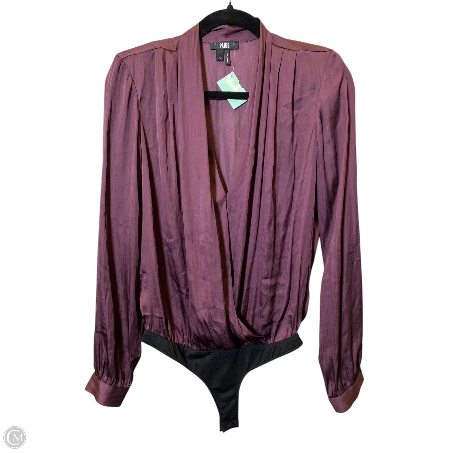 Top Long Sleeve By Paige In Maroon, Size: S