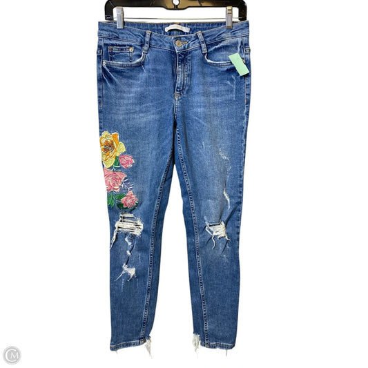 Jeans Skinny By Zara In Blue, Size: 6