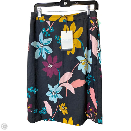 Skirt Midi By Who What Wear In Floral Print, Size: S