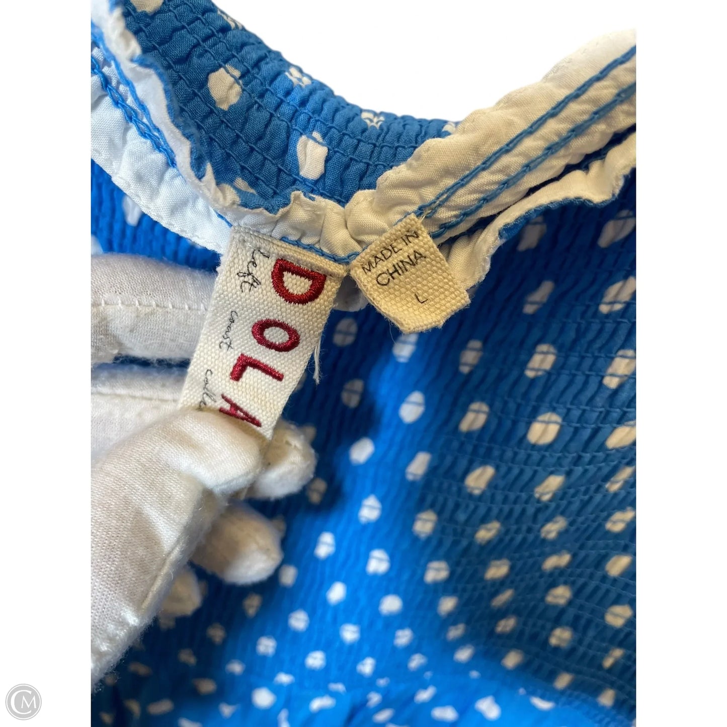 Dress Casual Midi By Dolan Left Coast In Polkadot Pattern, Size: L