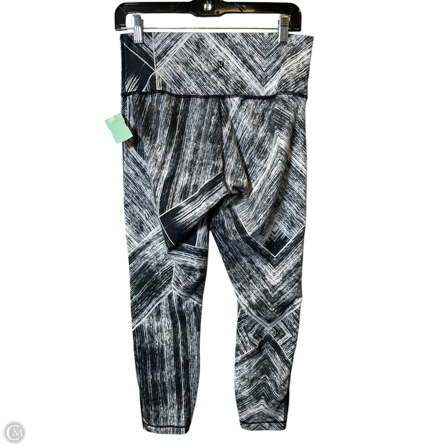 Athletic Leggings By Lululemon In Black & White, Size: 8