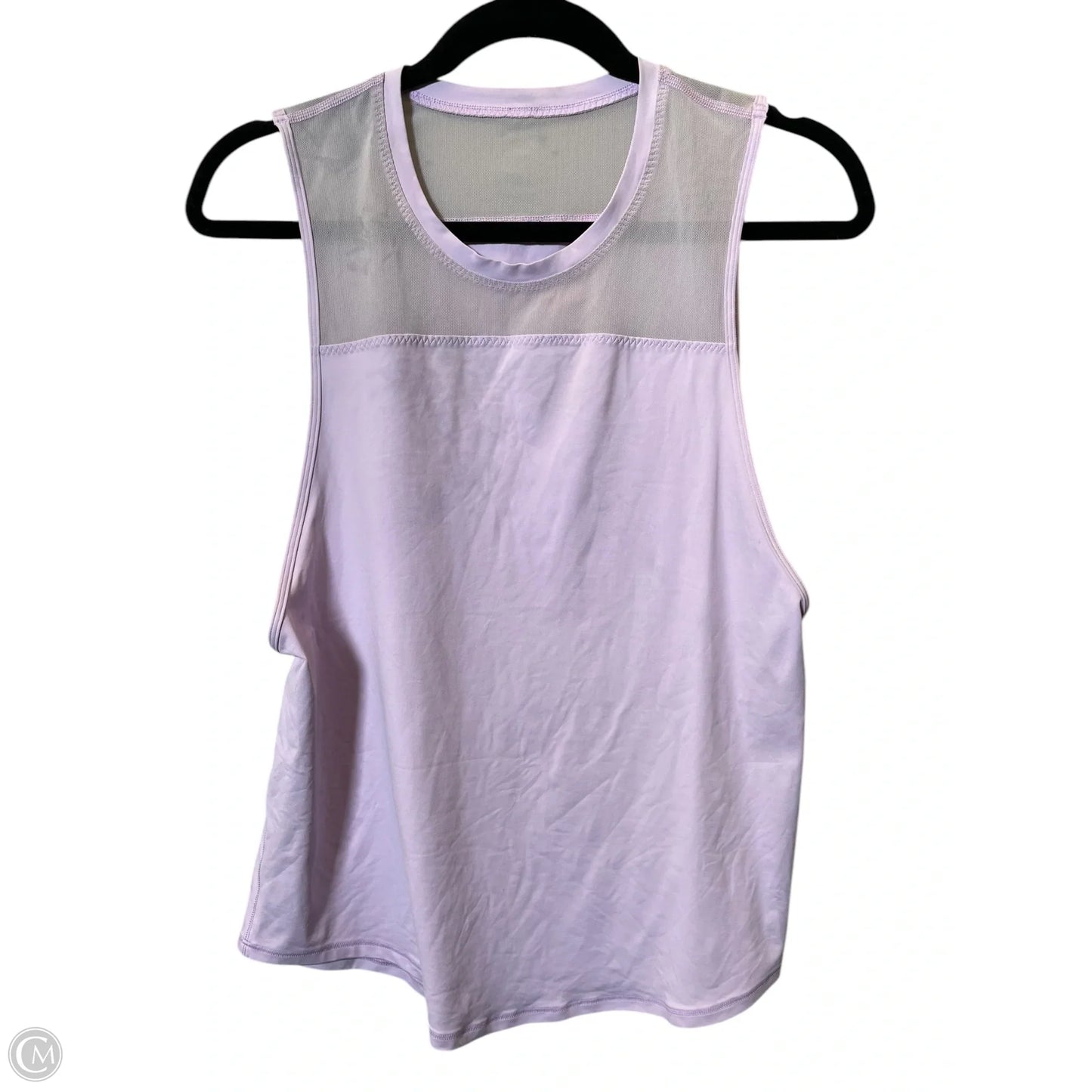 Athletic Top Short Sleeve By Lululemon In Mauve, Size: M