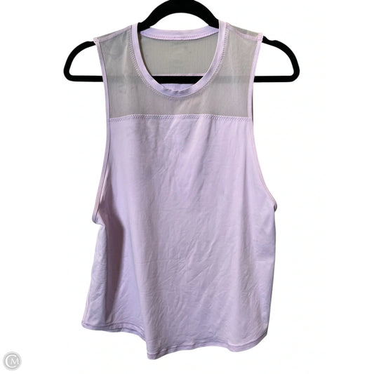 Athletic Top Short Sleeve By Lululemon In Mauve, Size: M