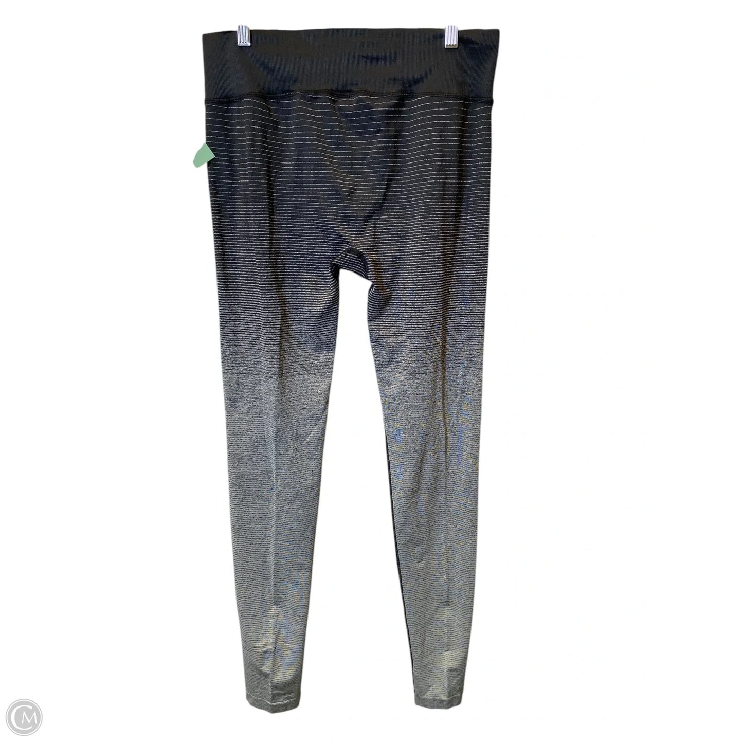Athletic Leggings By Brooks In Striped Pattern, Size: L