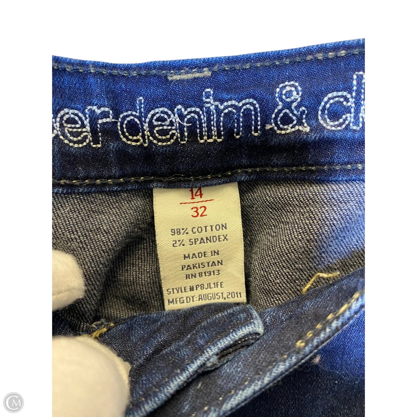 Jeans Boot Cut By Paper Denim Cloth In Blue, Size: 14