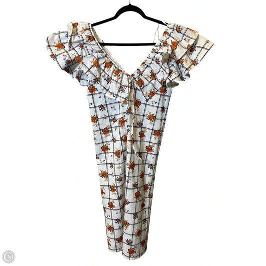 Dress Casual Midi By Zara In Multi-colored, Size: L