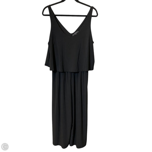 Jumpsuit By Tahari By Arthur Levine In Black, Size: L