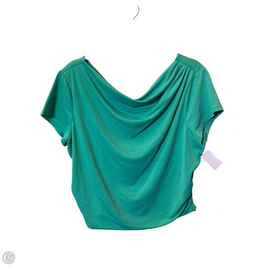 Top Short Sleeve By Ann Taylor In Aqua, Size: Xl