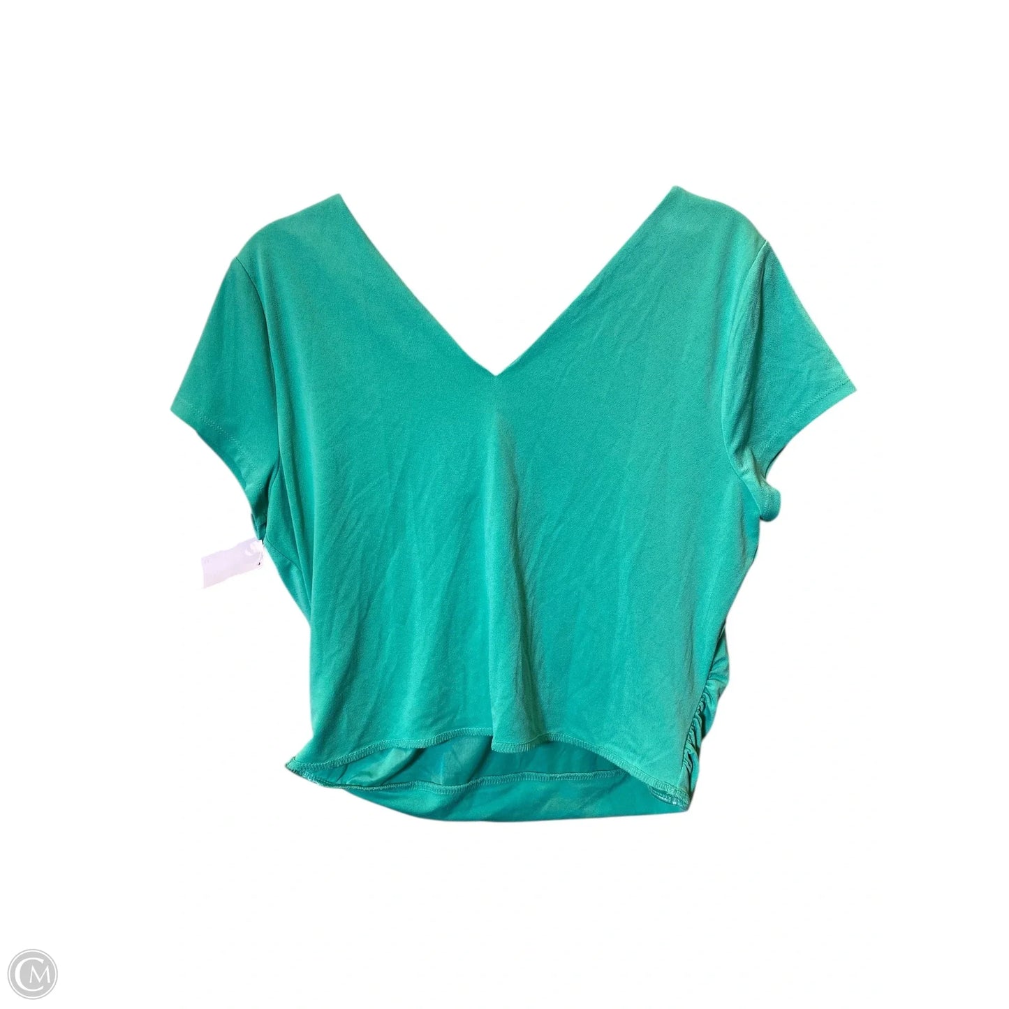 Top Short Sleeve By Ann Taylor In Aqua, Size: Xl