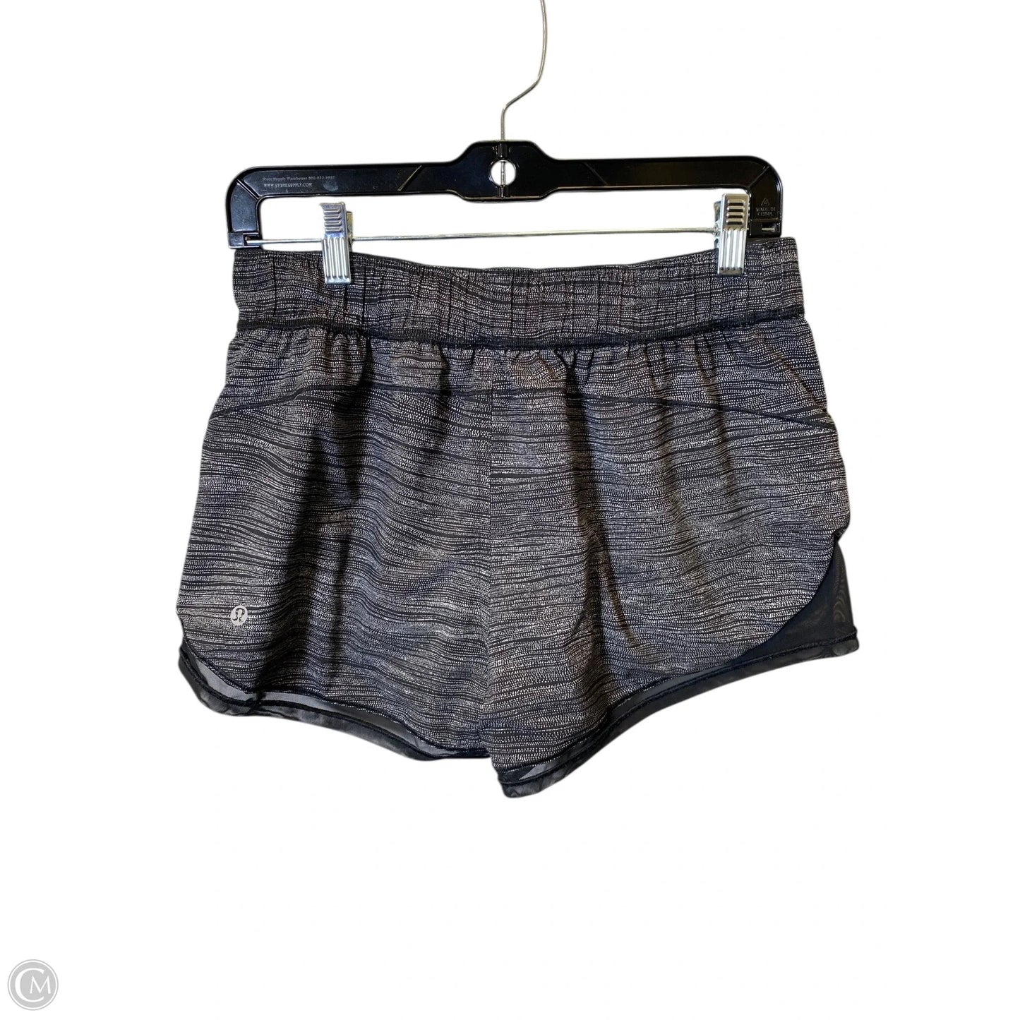 Athletic Shorts By Lululemon In Black & White, Size: 8