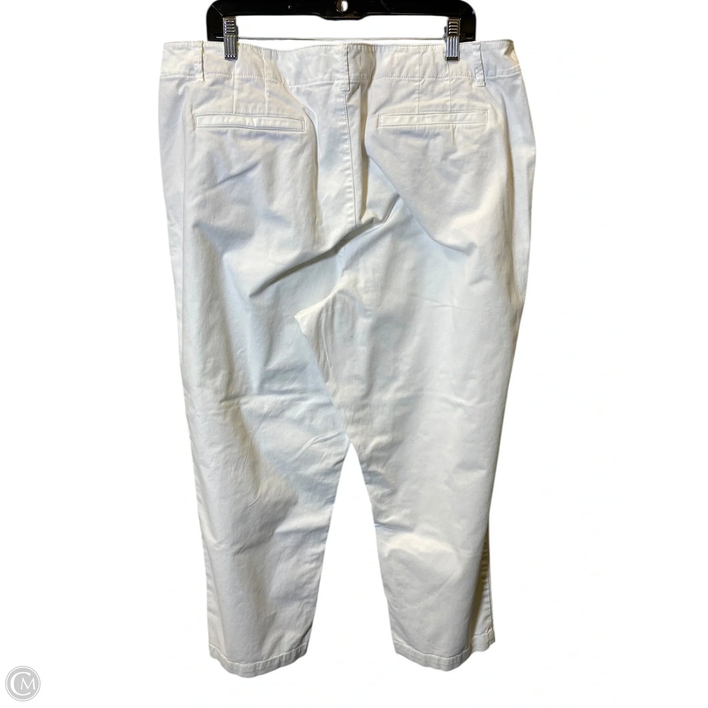 Jeans Straight By Loft In White, Size: 18