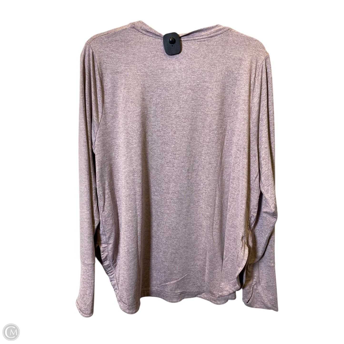 Athletic Top Long Sleeve Collar By Athleta In Purple, Size: 1x