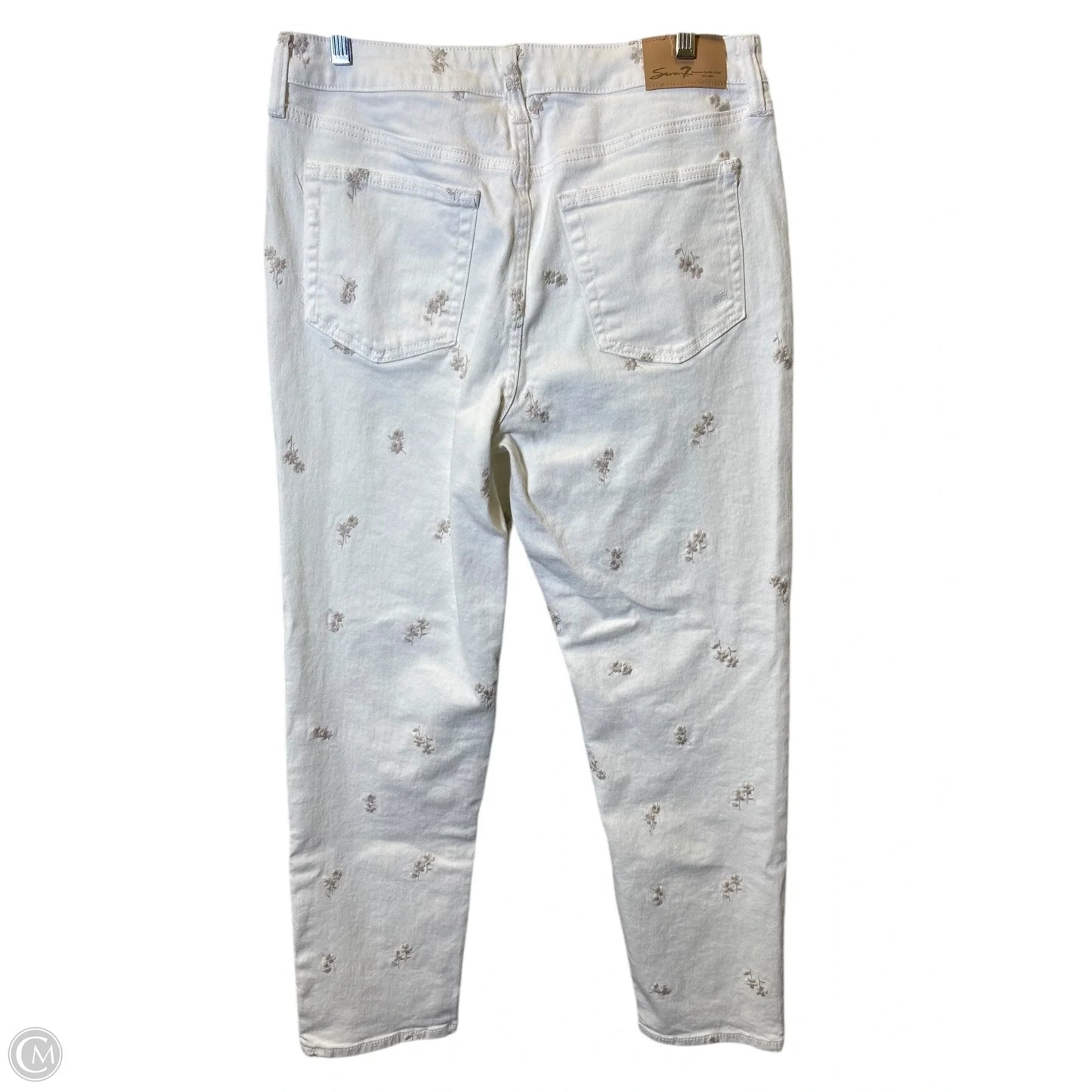 Jeans Straight By Seven 7 In White, Size: 8