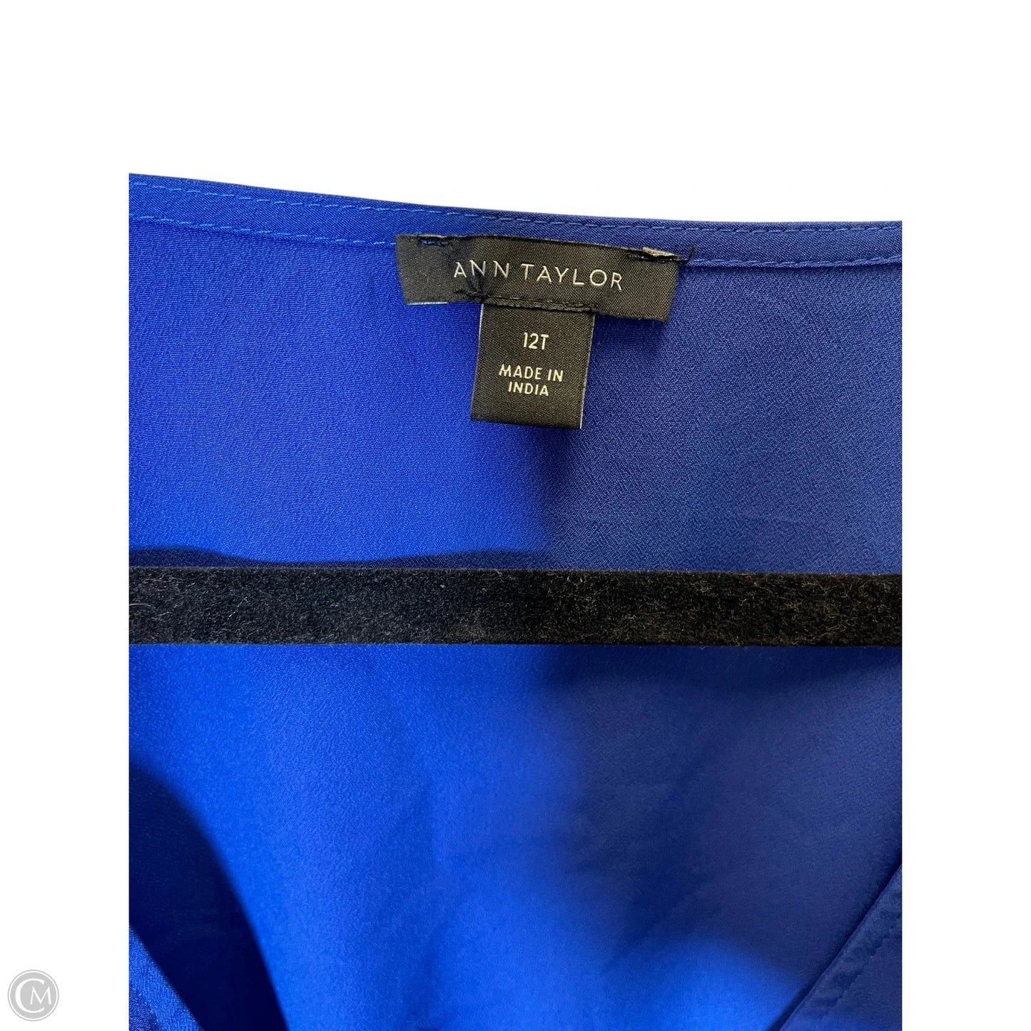 Top Short Sleeve By Ann Taylor In Blue, Size: 12