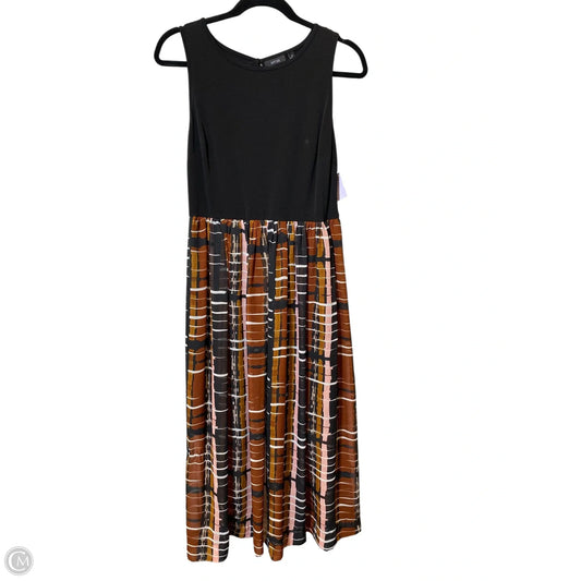 Dress Casual Midi By Apt 9 In Multi-colored, Size: M