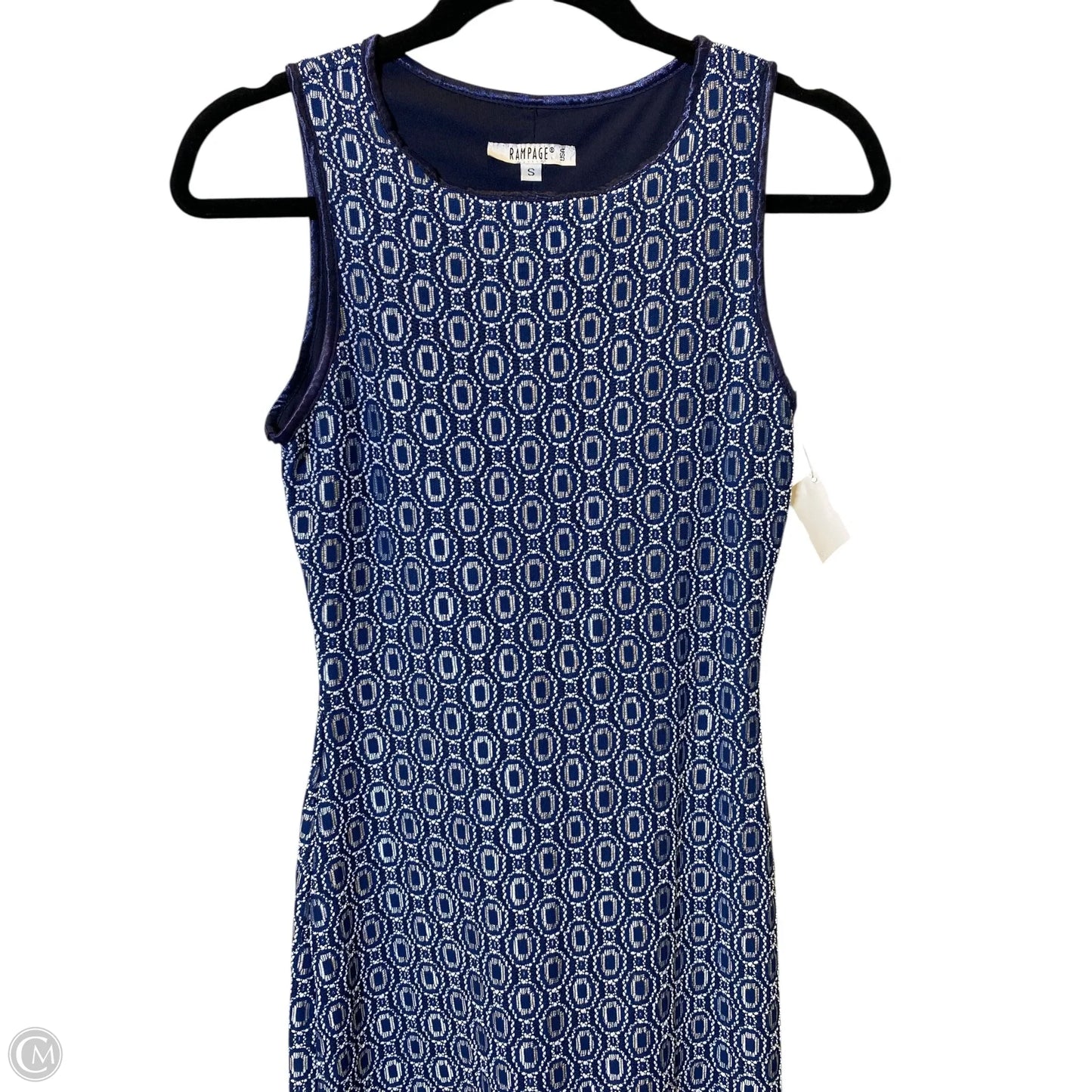 Dress Casual Maxi By Rampage In Blue & White, Size: S