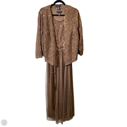 Dress Set 2pc By Clothes Mentor In Brown, Size: 2x