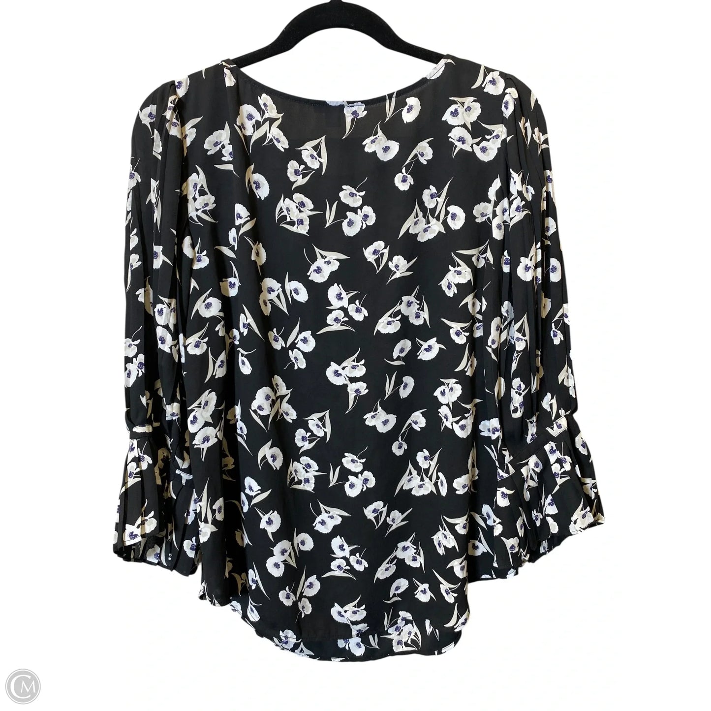 Top 3/4 Sleeve By Ann Taylor In Floral Print, Size: M