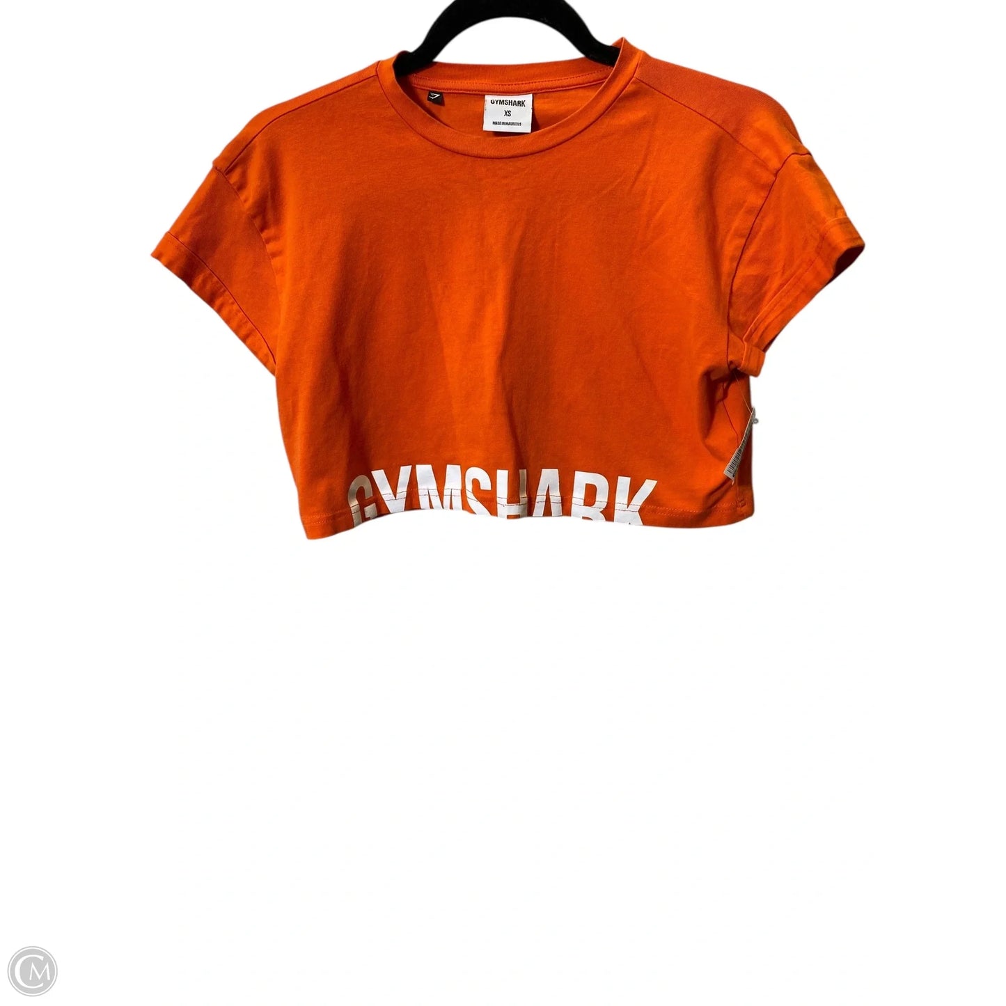 Athletic Top Short Sleeve By Gym Shark In Orange, Size: Xs