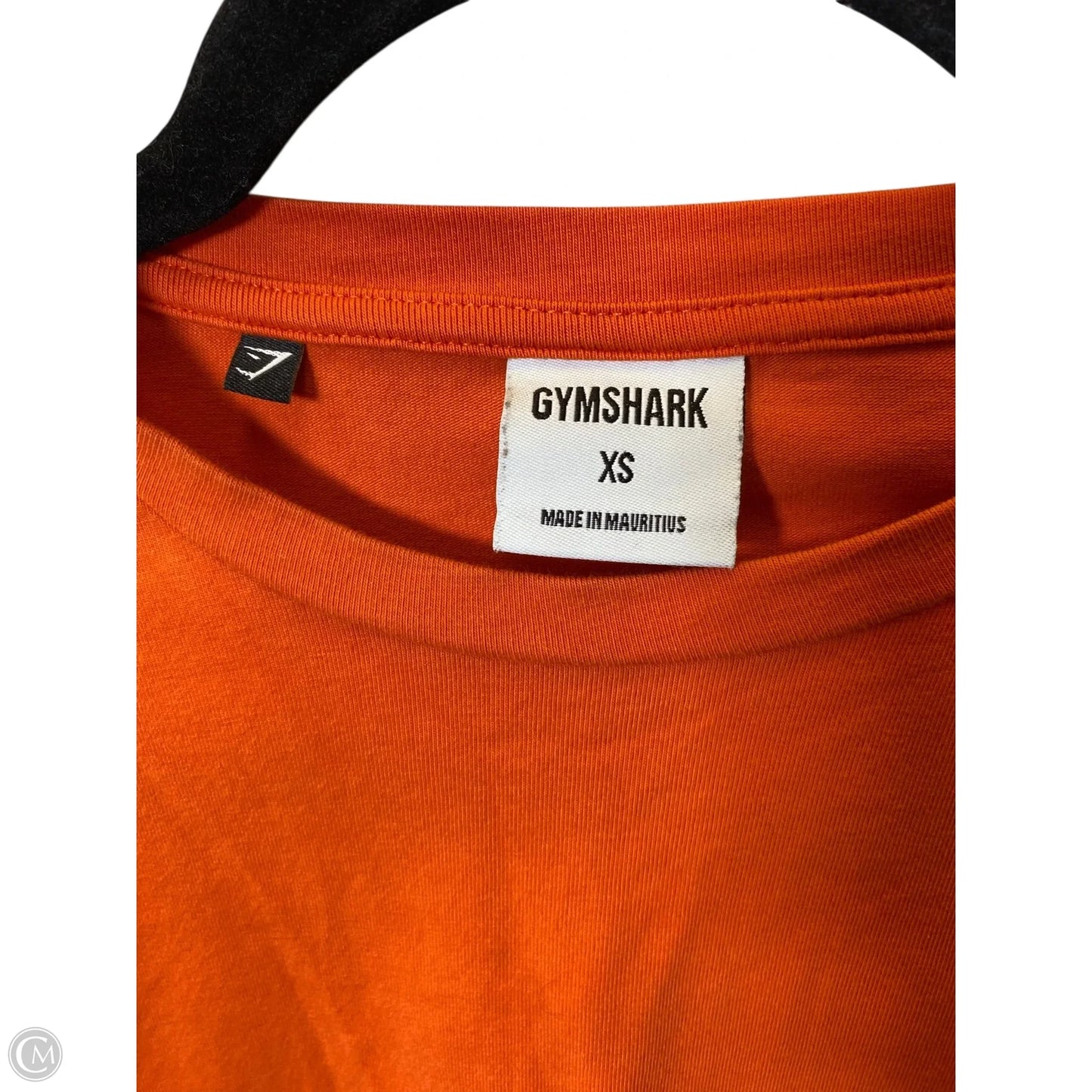 Athletic Top Short Sleeve By Gym Shark In Orange, Size: Xs