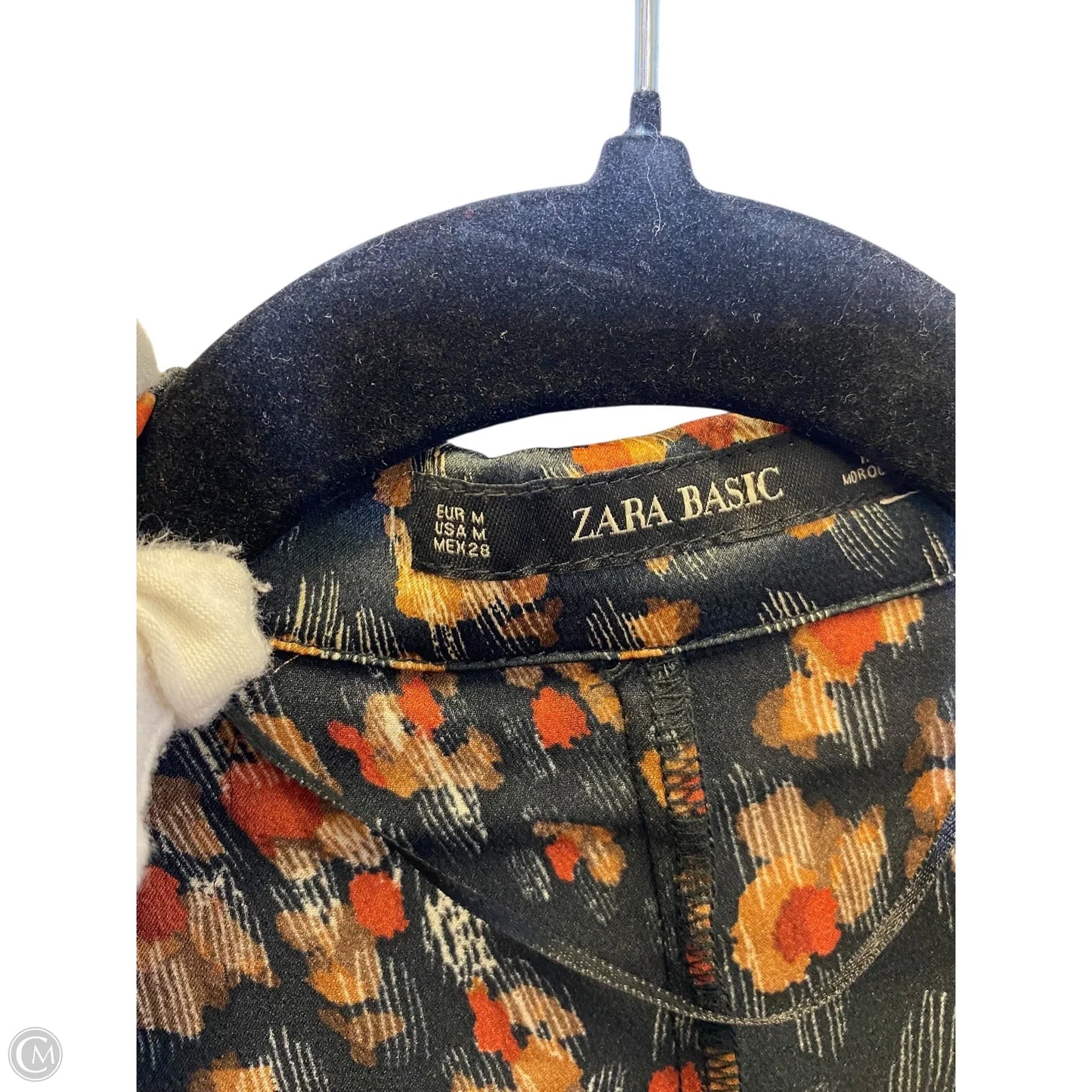 Tunic Long Sleeve By Zara Basic In Multi-colored, Size: M
