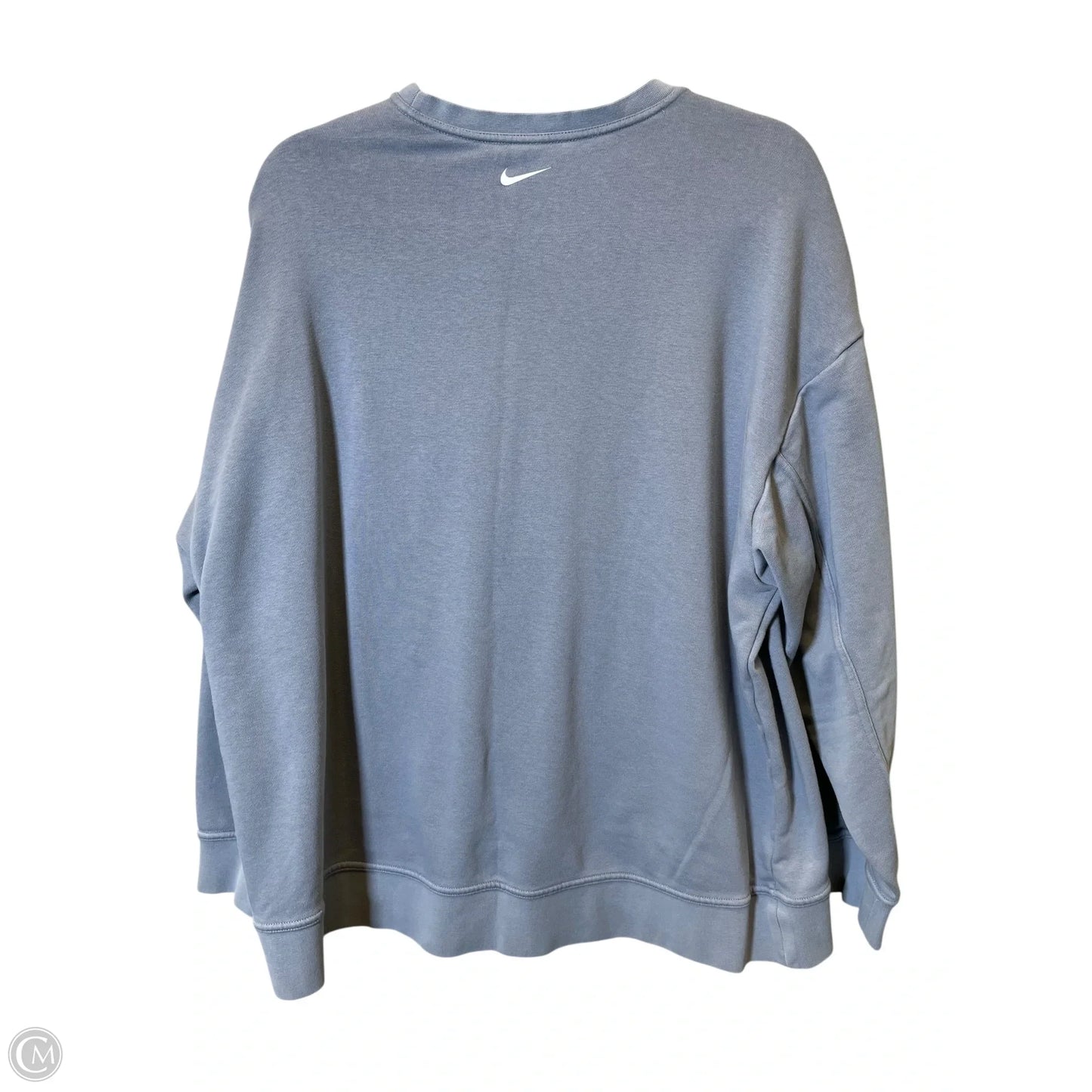 Athletic Sweatshirt Collar By Nike In Blue, Size: Xl