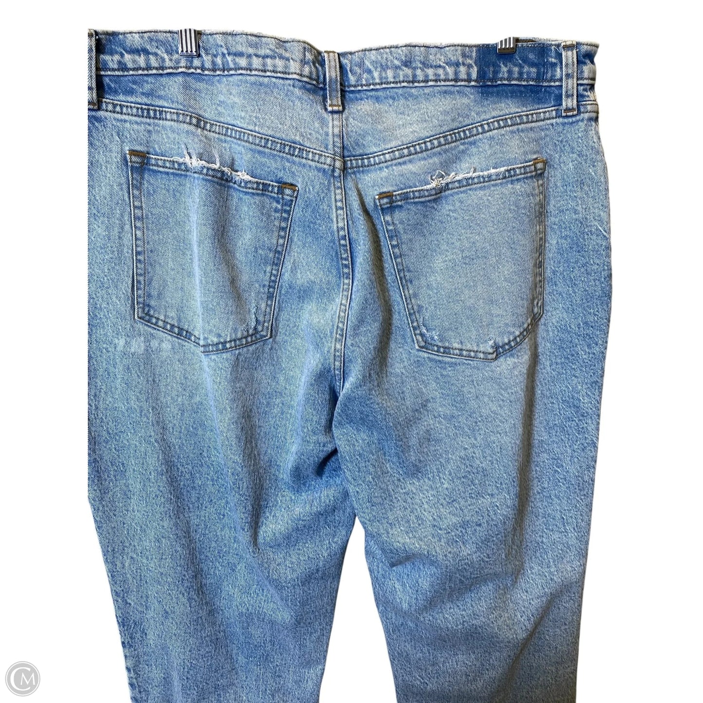 Jeans Straight By Abercrombie And Fitch In Blue Denim, Size: 18