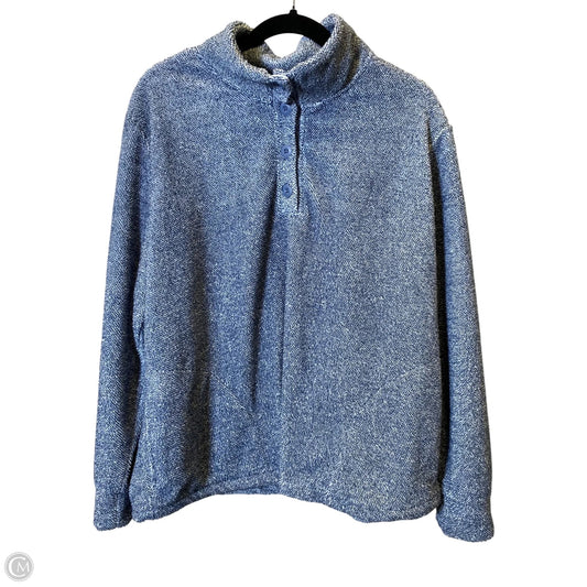 Sweatshirt Collar By Eddie Bauer In Blue, Size: Xxl