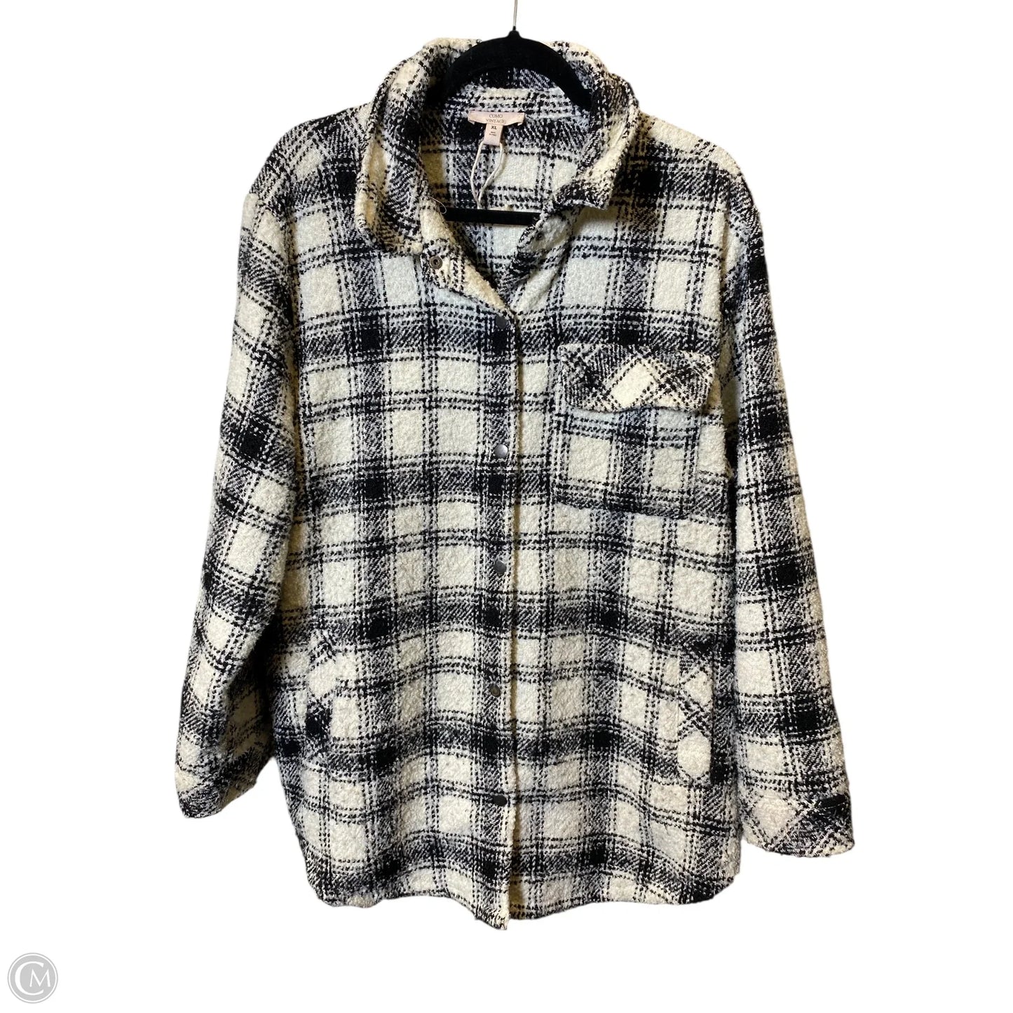 Jacket Other By Como Vintage In Checkered Pattern, Size: Xl