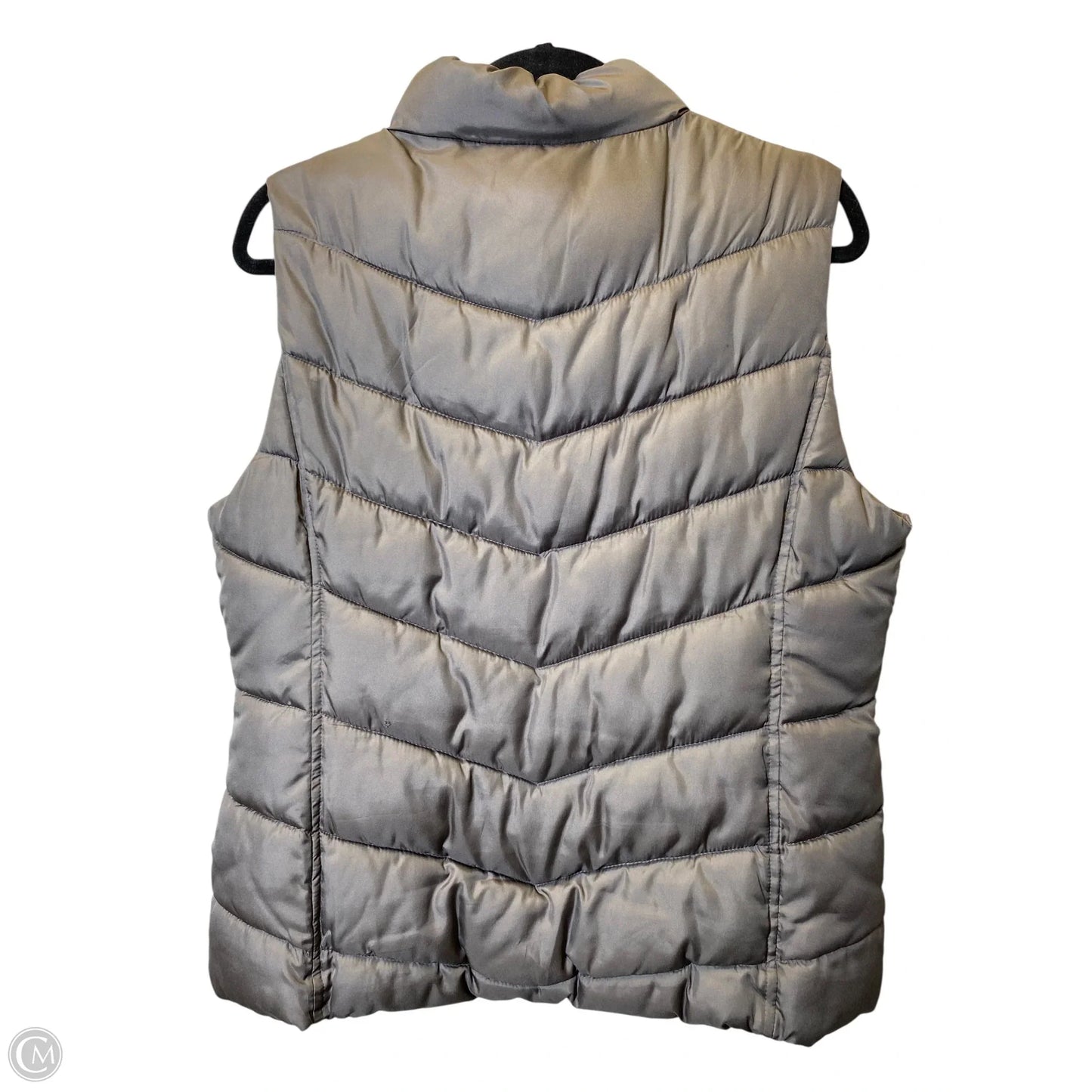 Vest Puffer & Quilted By Gap In Grey, Size: L