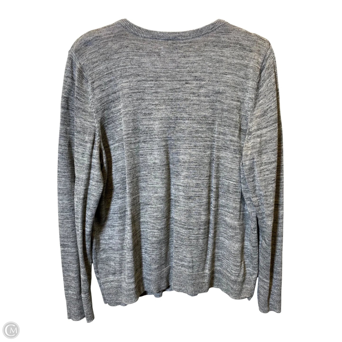 Sweater Cardigan By Croft And Barrow In Grey, Size: Xl