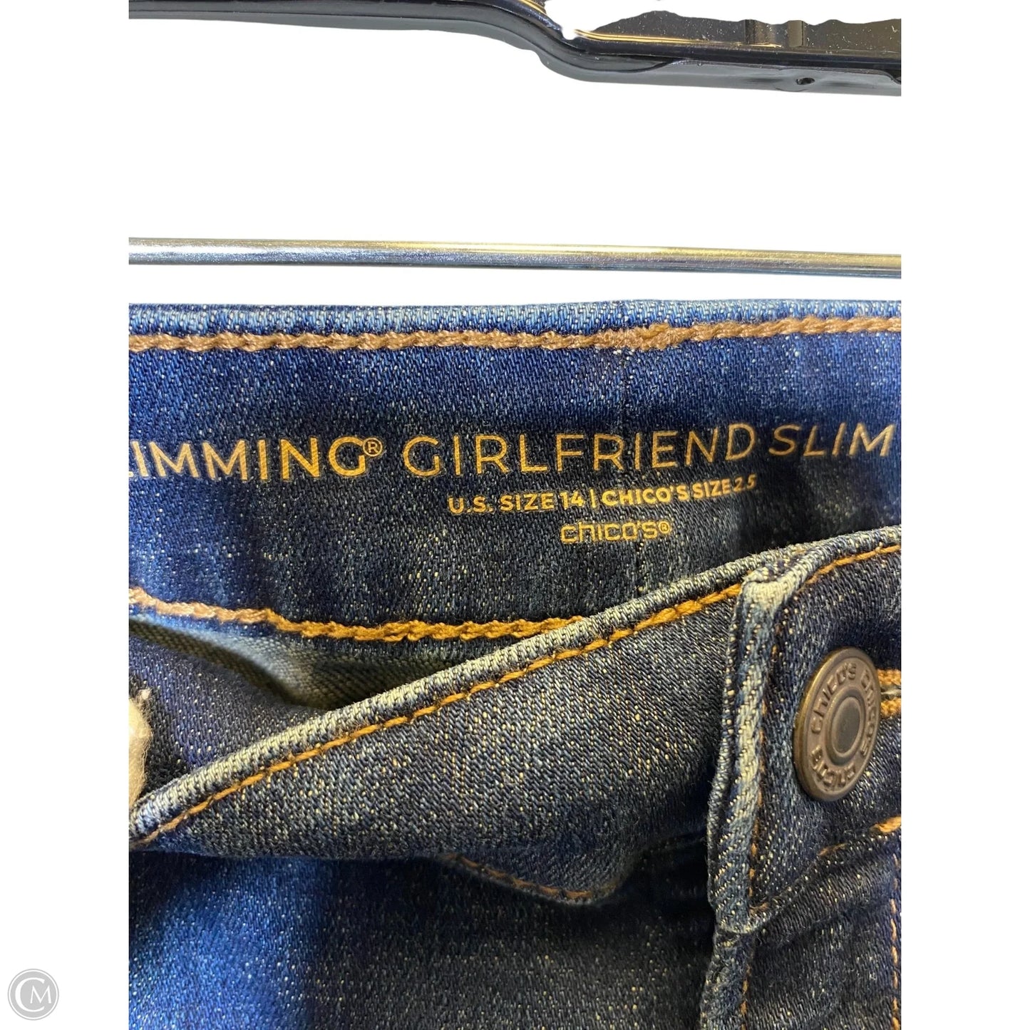 Jeans Cropped By Chicos In Blue, Size: 14