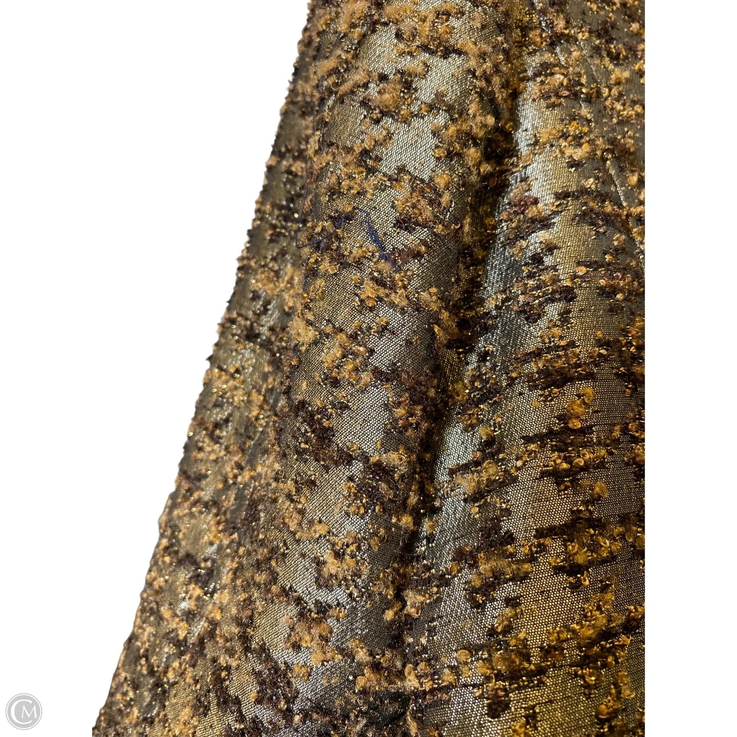 Jacket Moto By Chicos In Bronze, Size: L