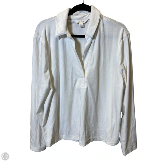 Top Long Sleeve Designer By Lilly Pulitzer In White, Size: Xl