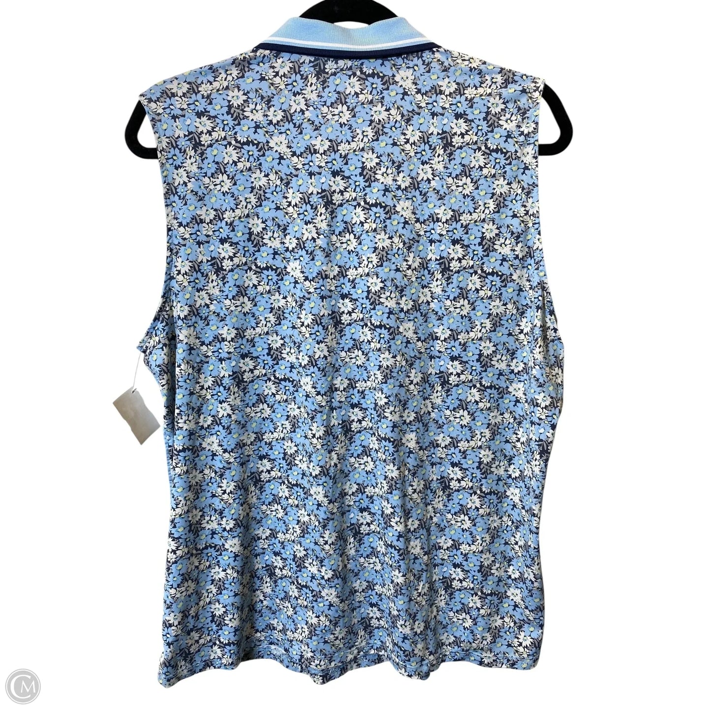 Top Sleeveless By Vineyard Vines In Floral Print, Size: Xl