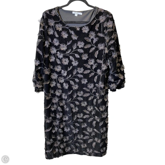 Dress Party Short By Chicos In Black & Silver, Size: L