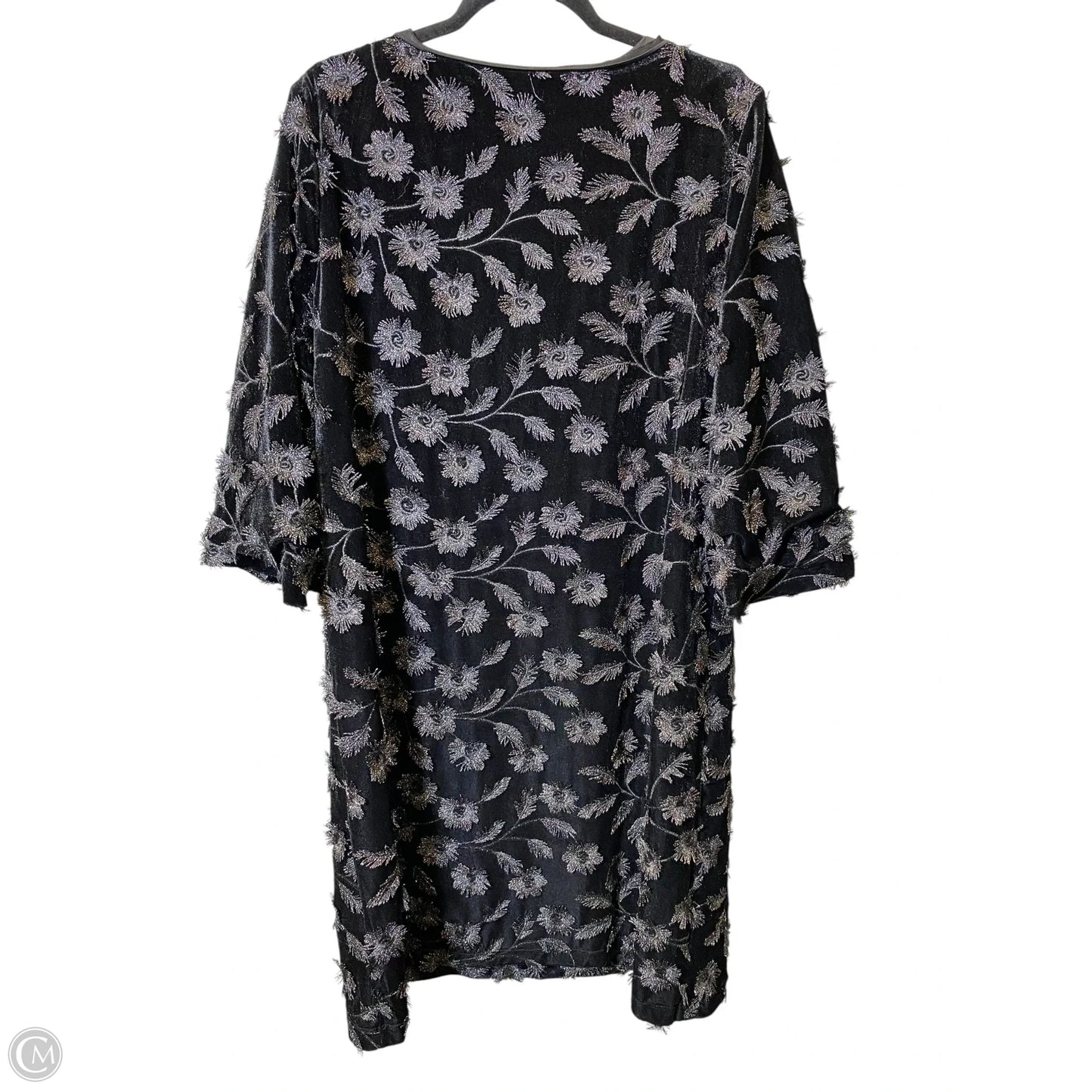 Dress Party Short By Chicos In Black & Silver, Size: L