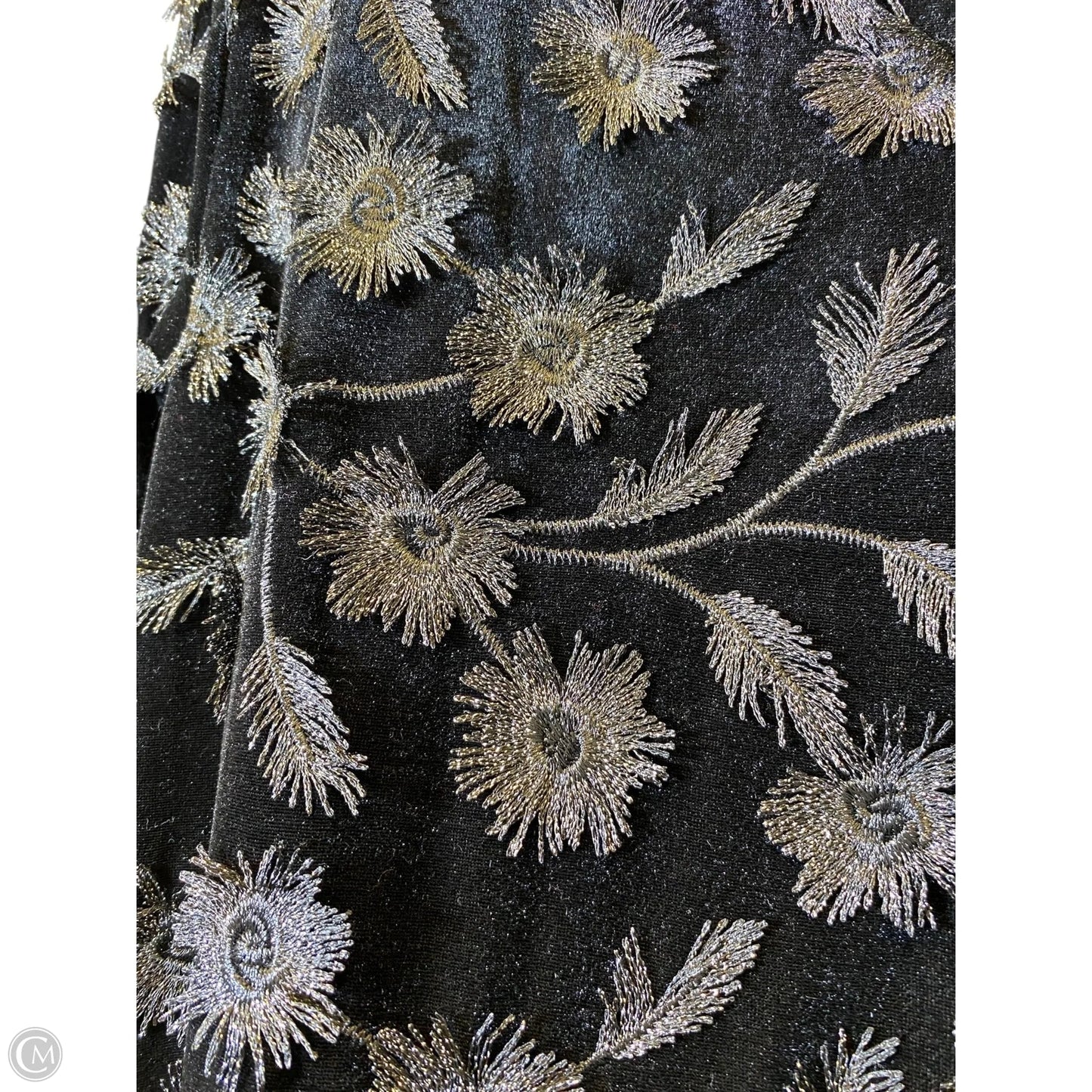 Dress Party Short By Chicos In Black & Silver, Size: L