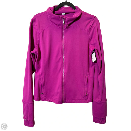Athletic Jacket By Under Armour In Purple, Size: Xl