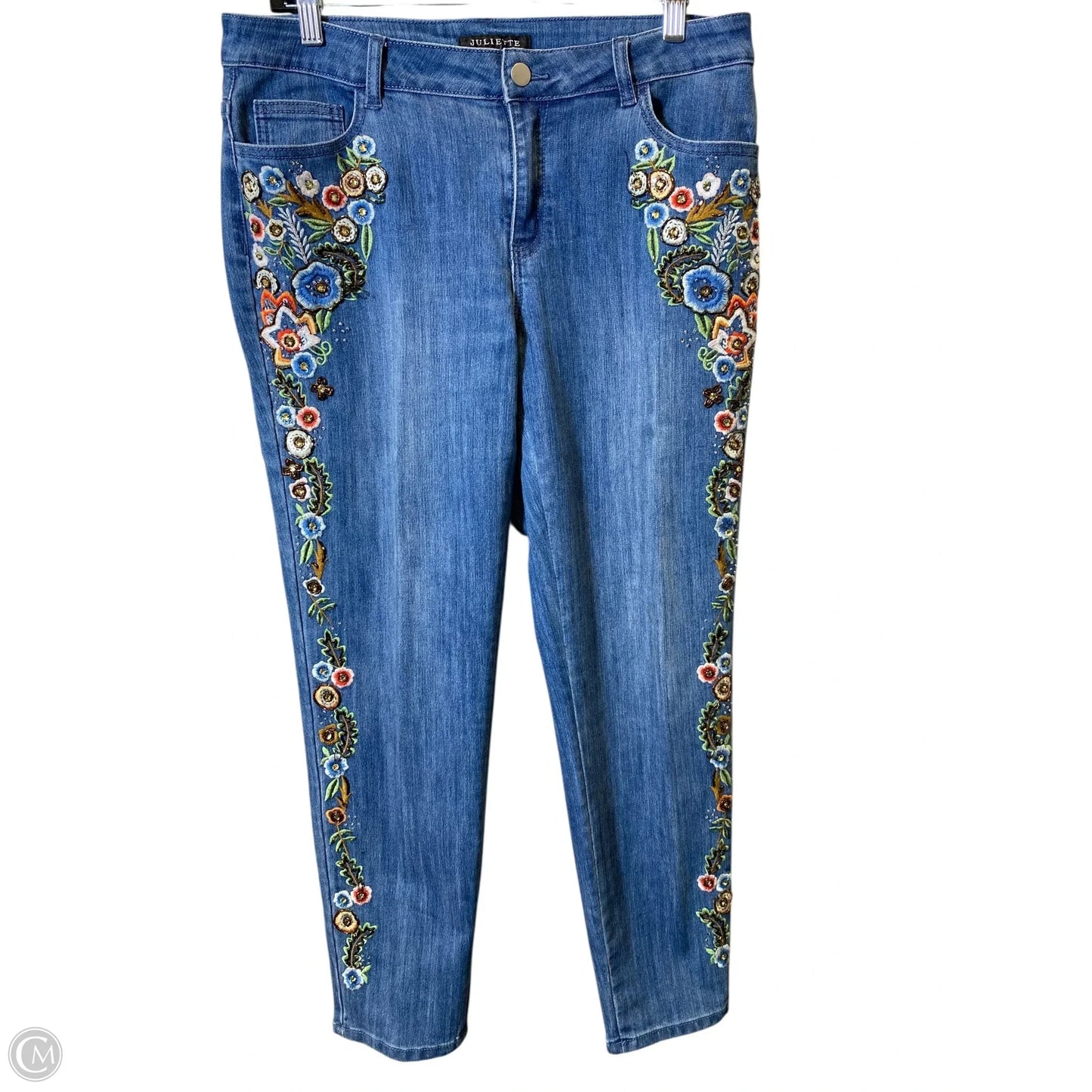 Jeans Straight By Clothes Mentor In Blue Denim, Size: 10