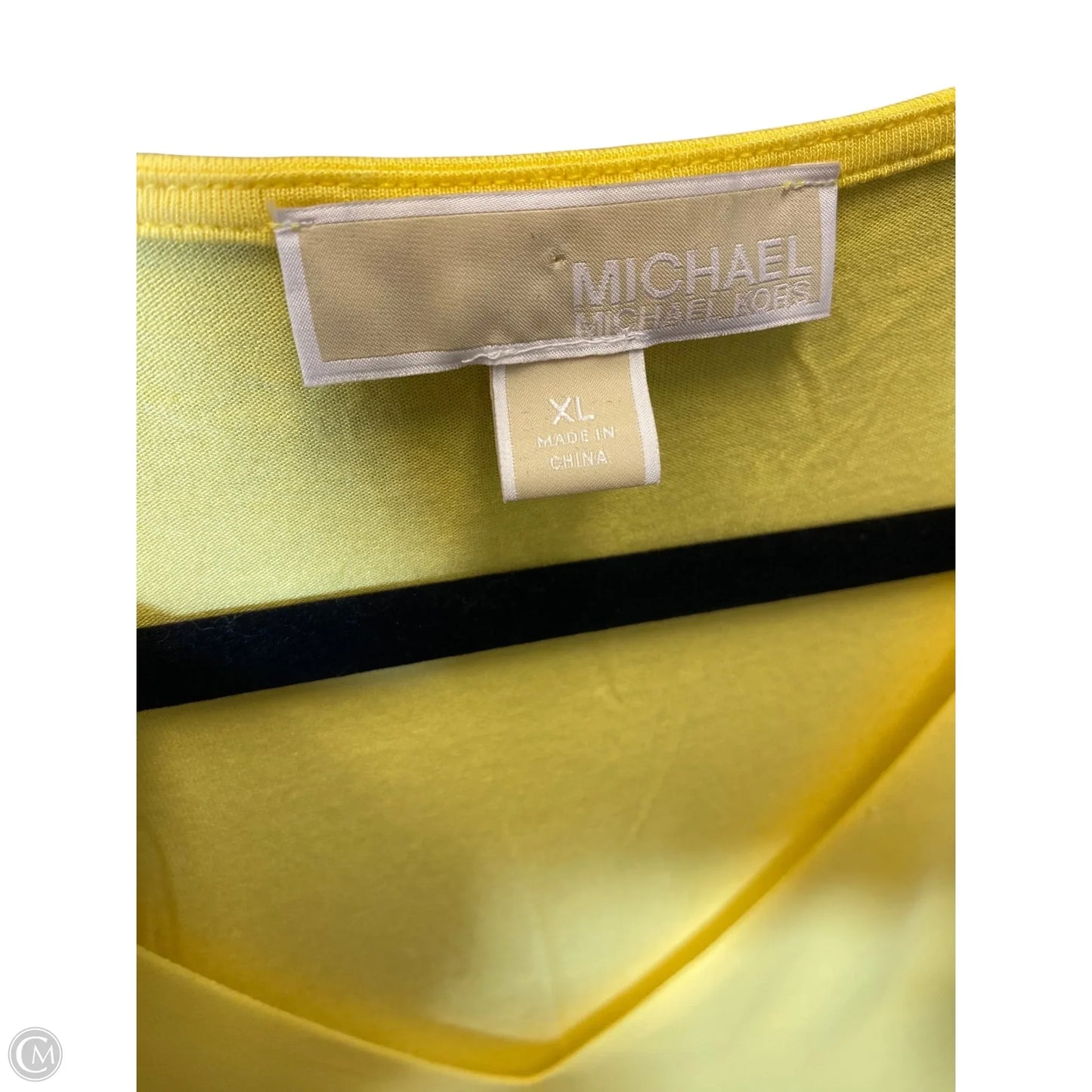 Top Long Sleeve By Michael By Michael Kors In Yellow, Size: Xl
