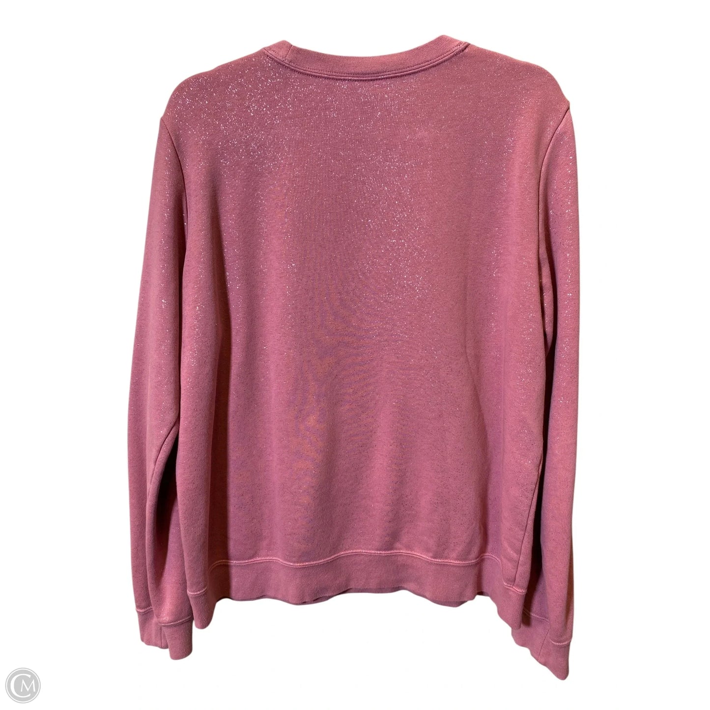 Athletic Sweatshirt Hoodie By Nike In Pink, Size: L