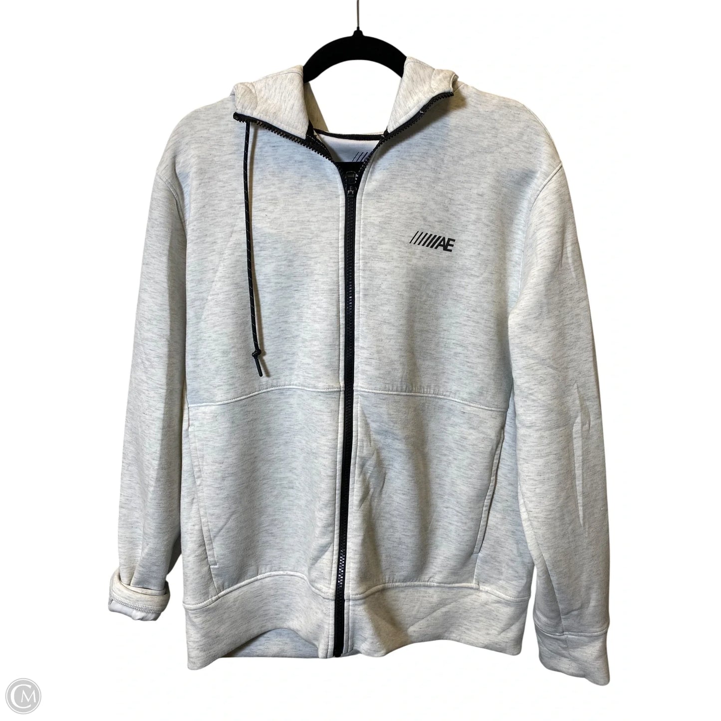 Athletic Jacket By American Eagle In Grey, Size: L
