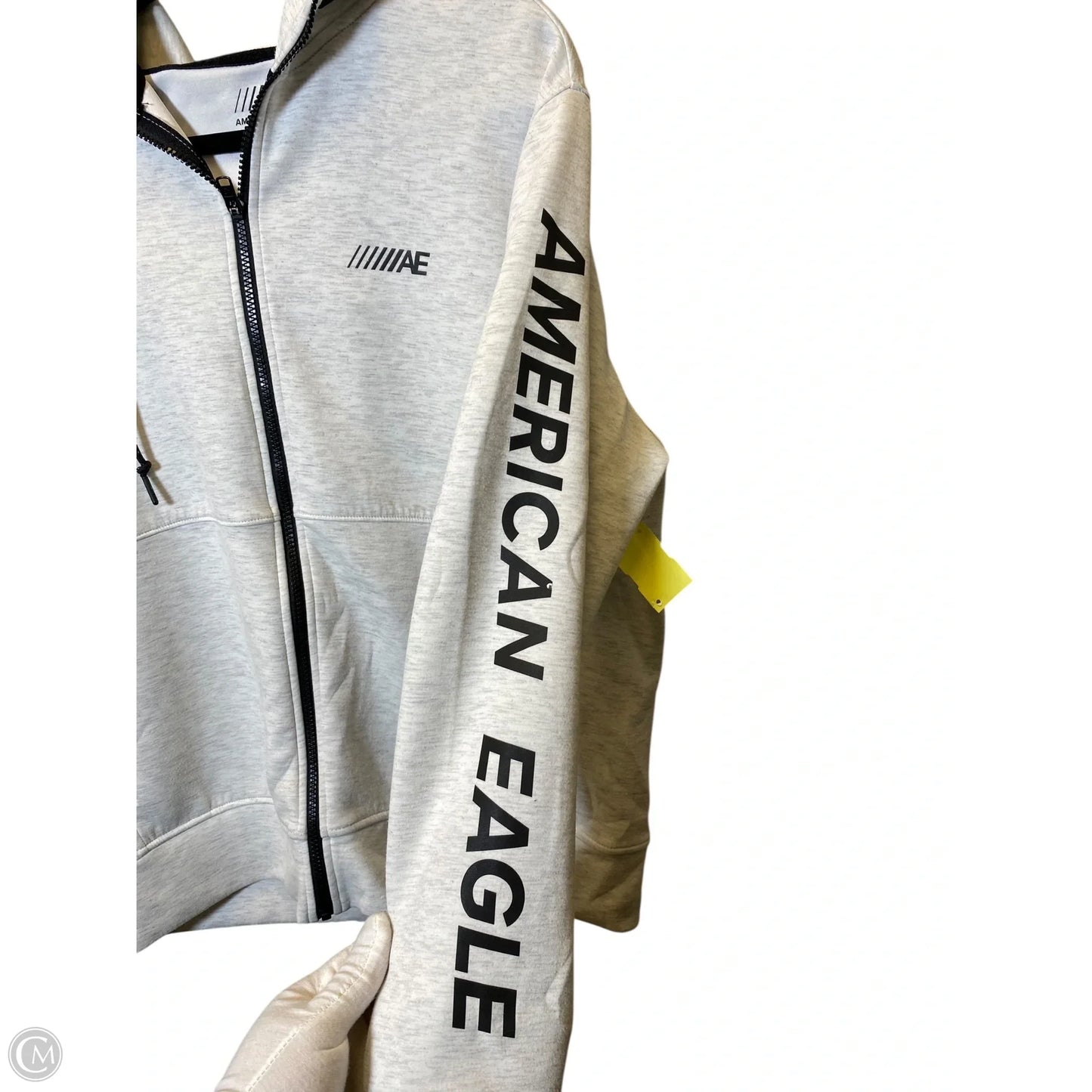Athletic Jacket By American Eagle In Grey, Size: L