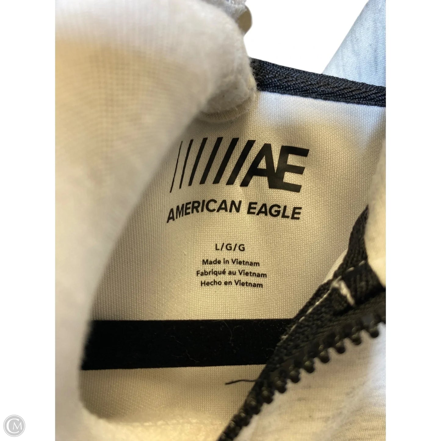 Athletic Jacket By American Eagle In Grey, Size: L