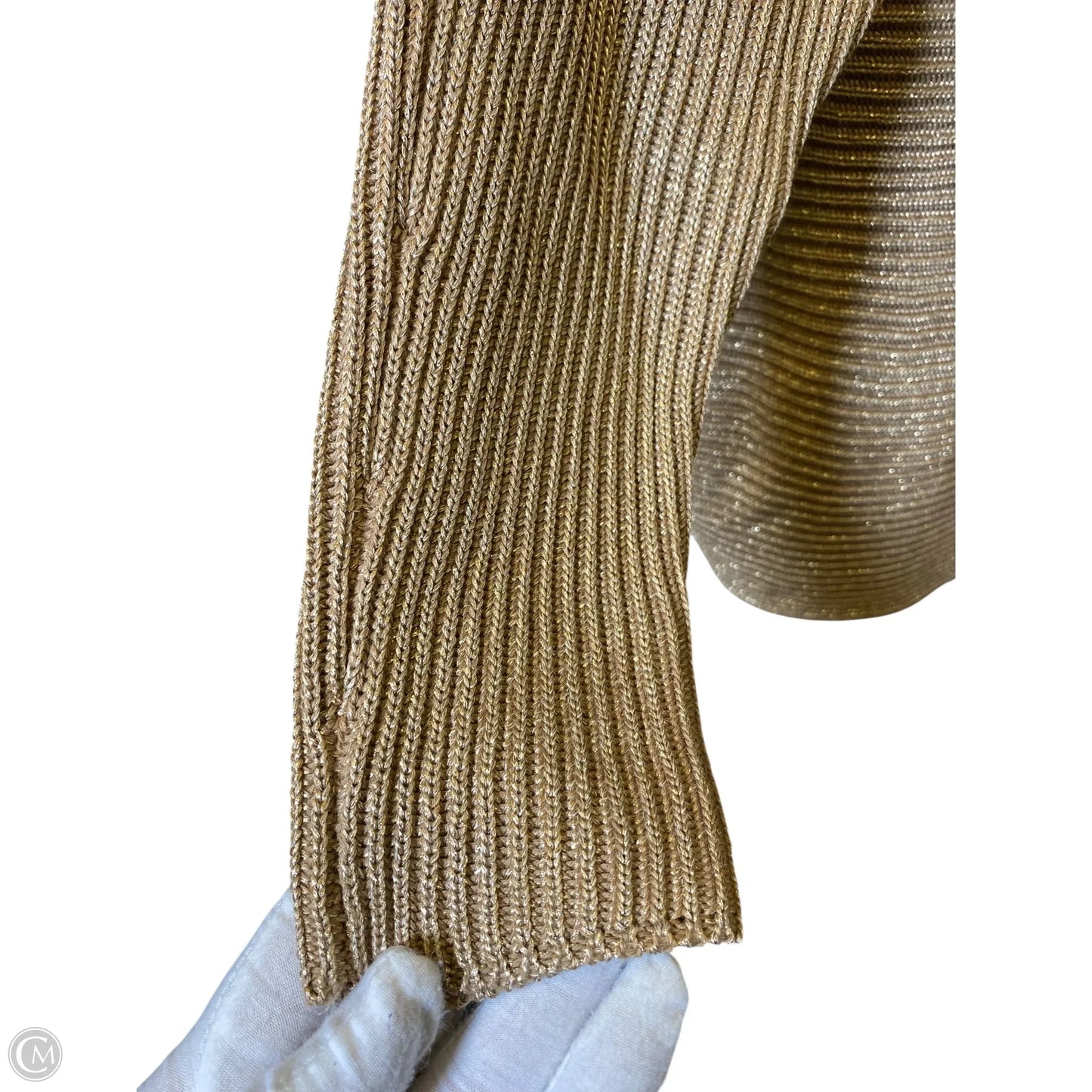Sweater By Ralph Lauren In Gold, Size: 2x
